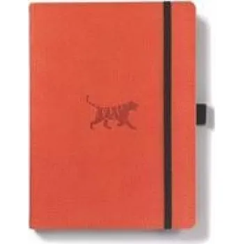 Diář Dingbats A5+ Wildlife Orange Tiger Notebook - Dotted (EN)