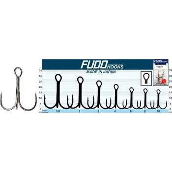Rybářský háček Fudo rybářský trojháček Velikost: 1/0