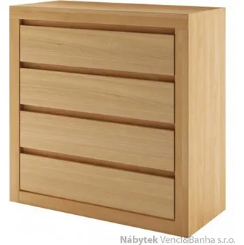 Ložnice Drewmax Dřevěná buková komoda, prádelník z masivního dřeva buk KD403 Pacyg