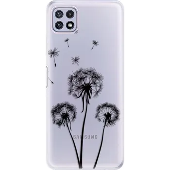 Pouzdro na mobilní telefon Odolné silikonové pouzdro iSaprio - Three Dandelions - black - Samsung Galaxy A22 5G
