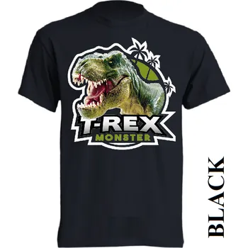 levne-detske-tricko-monster-dinosaurus-tyranosaurus Barva: Black -černá, velikost: 128