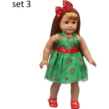 Zimní oblečení s vánočním motivem na panenky Baby Born 43 cm Varianta: Set 3