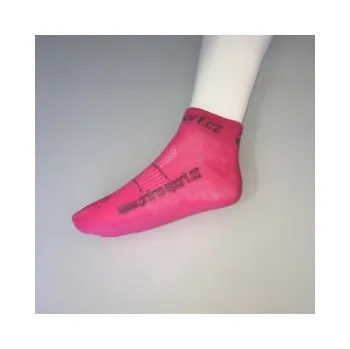 Pánské ponožky MOOSE SMILE OS Bavlna růžová-šedá vel.S (EU38-39); Růžová ponožky