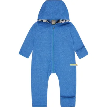Kojenecká kombinéza Dětský overal dlouhý Modrá melír loud + proud Velikost: 62/68