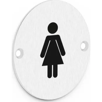 Informační tabulka METAL BUD piktogramy METAL-BUD toaleta dámská, šroubovací, nerez ocel