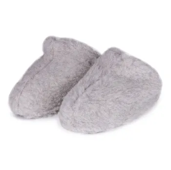 Vlnka Manufacture TV papuče z ovčí vlny světle šedé, 37/38