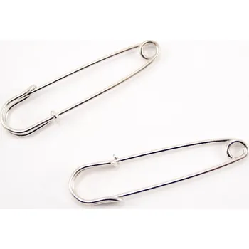 Brož Spínací špendlík ozdobný - stříbrný