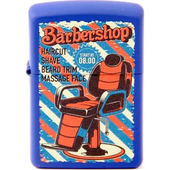 ZIPPO blau matt color "Barbershop" 60004348