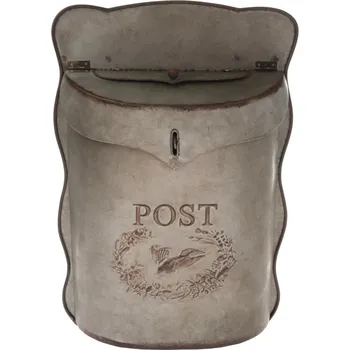 Poštovní schránka Poštovní schránka béžová 28 x 38 x 9,5 cm kovová s patinou
