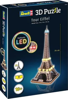 3D puzzle Revell 3D Eiffelova věž LED 84 dílků