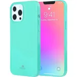 Goospery lesklý kryt z měkkého plastu pro iPhone 13 Pro Max - azurový