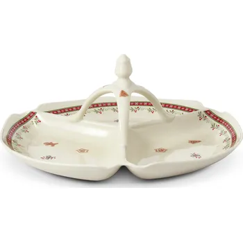 Talíř Leander Kabaret trojdílný, vánoční porcelán, 29,5 cm, perníčky