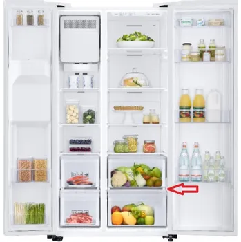 Příslušenství pro lednici Samsung DA97-19218A 5. police plastová z vrchu v pravé části chladničky pro americkou lednici