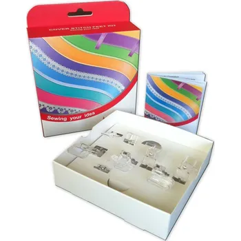 Příslušenství k šicímu stroji Sada 7 patek pro coverlock Merrylock, Singer