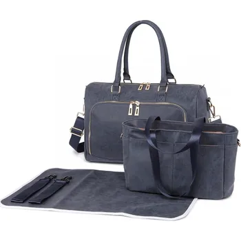 Přebalovací taška Tmavě modrý luxusní přebalovací set 3v1 Aidith