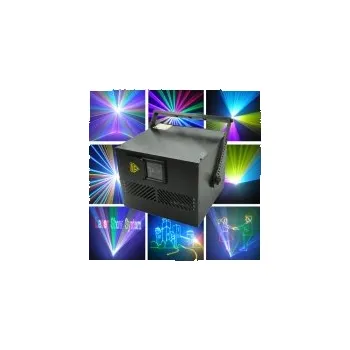 Osvětlovací technika Profesionální laser RGB, 3 W modul 3in1, 30 kpps, ILDA, DMX, analog, SD karta