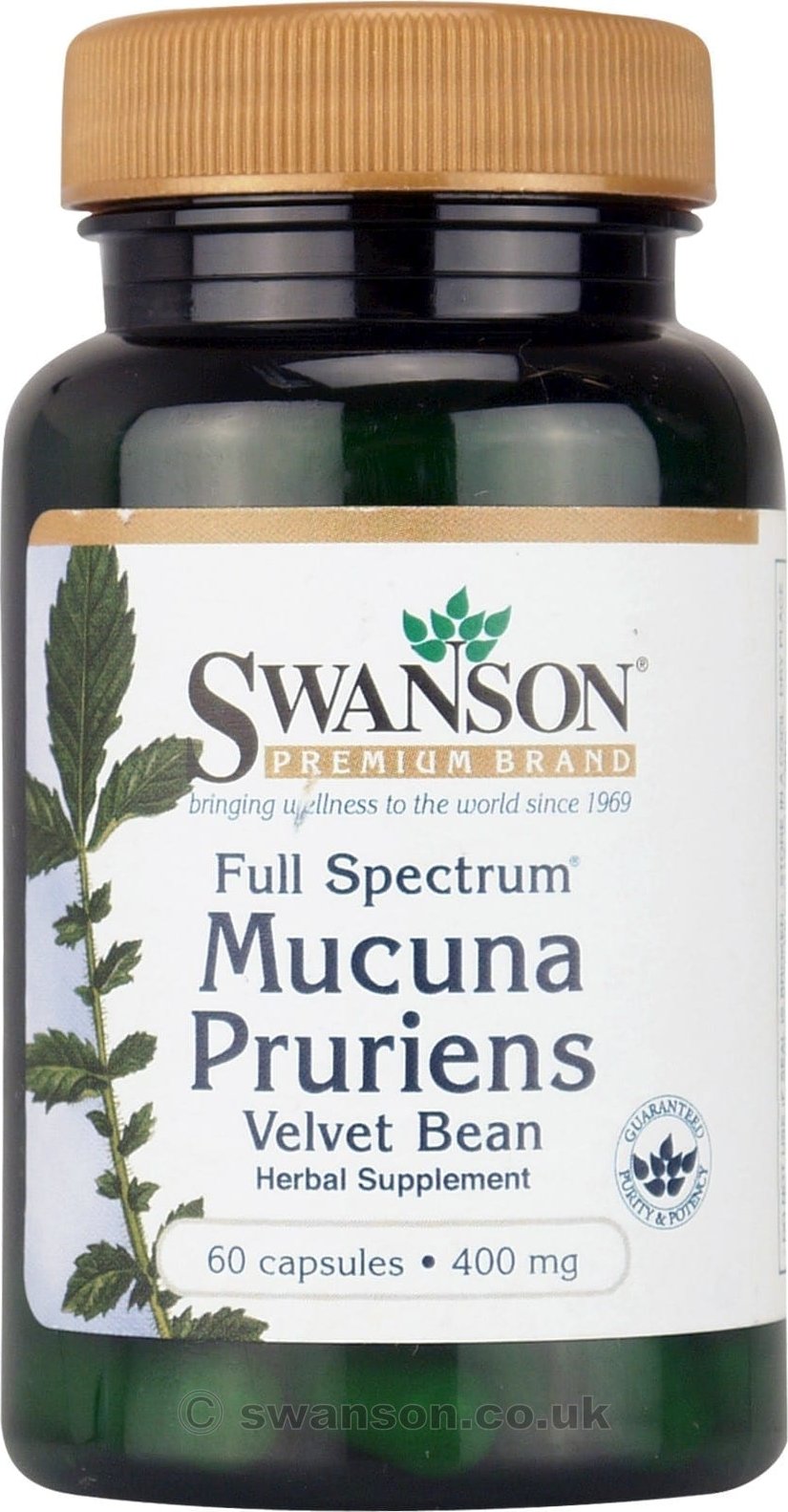 Swanson Full Spectrum Mucuna Pruriens 400 mg 60 cps. od 189 Kč Zbozi.cz