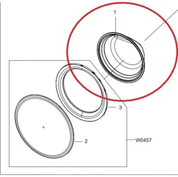 Originální sklo dveří DC64-03158A pro pračku Samsung