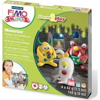 Modelovací hmota Staedtler Fimo Kids Form & Play sada příšerky