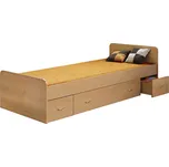 Jednolůžko s úložným prostorem 90x200