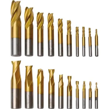 Fréza OPTIMUM sada stopkových fréz HSS - 20 ks