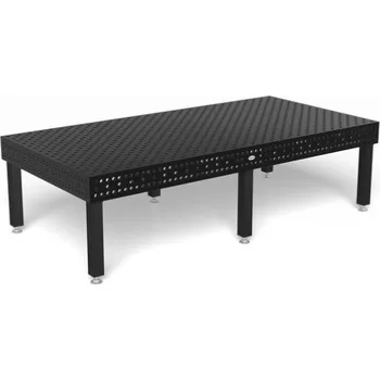 Dílenský stůl SIEGMUND [280040.XD7D] Svařovací stůl Professional Extreme 8.7 3000×1500×200, plasmanitridovaný, diagonální rastr, Noha základní 650