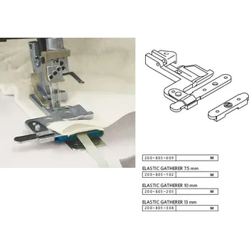 Příslušenství k šicímu stroji Držák gumy 200805102 JANOME pro gumu do šíře 8mm