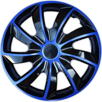 Poklice na kolo NRM Quad Bicolor Black/Blue 16" 4 ks