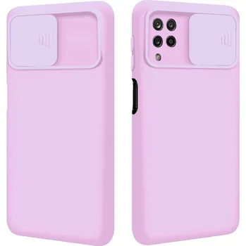 Kryt Samsung Galaxy A22 5G s krytem fotoaparátu - světle fialový