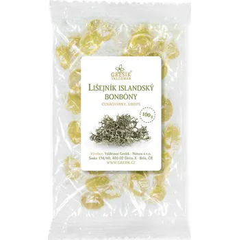 Bonbon Valdemar Grešík Lišejník islandský bonbóny 100 g