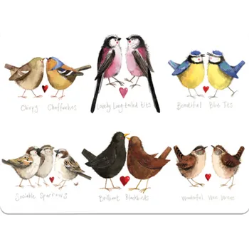 prostírání Korkové prostírání Garden birds - Alex Clark, 29 x 21,5 cm (Prostírání ptáčci, ptáček)