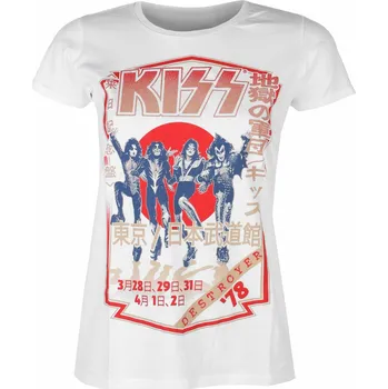 Dámské tričko Tričko metal dámské Kiss - Destroyer Tour 78 - ROCK OFF - KISSTS13LW