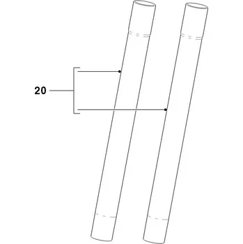 Dvoudílná trubice 432200425611 vysavače Philips