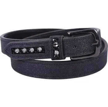 Opasek QHP Opasek Shimmer QHP, dámský, černý Délka: 75 cm