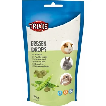 Krmivo pro hlodavce PEA DROPS - hráškové dropsy, pamlsek pro hlodavce, 75g