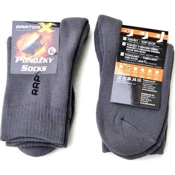 Ponožky do bruslí RAPTOR-X Basic Barva: Šedá, Velikost: EUR 37-38