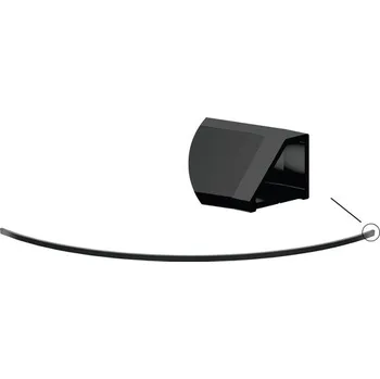 Ochranný prahový profil kulatý černý