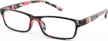 Brýle na čtení KEEN by American Way Čtecí brýle +2,00 černé/květinové