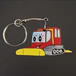 AMADEA Dřevěná klíčenka rolba, 4 cm