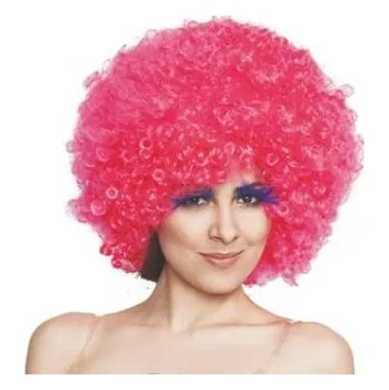 Karnevalový kostým Paruka AFRO růžová