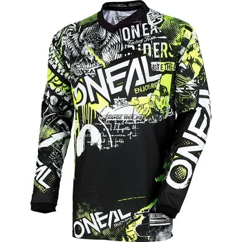 cyklistický dres dres O'Neal Element Attack - Black/Yellow M