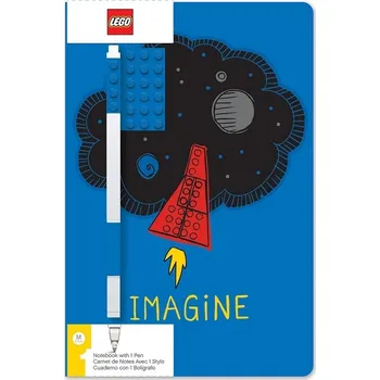 Stavebnice LEGO LEGO Stationery Zápisník A5 s modrým perem - Imagine