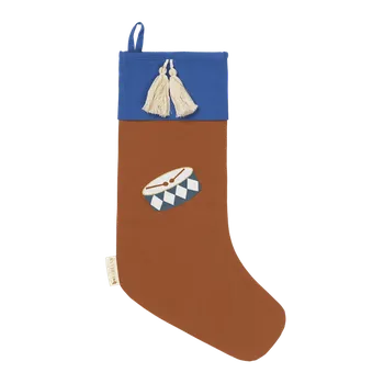 Vánoční dekorace Fabelab Vánoční punčocha Drum Cinnamon