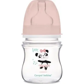 Canpol babies Lahev se širokým hrdlem EXOTIC ANIMALS 120ml růžová
