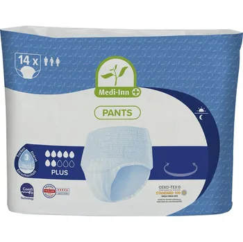 Inkontinenční kalhotky MEDI-INN Inkontinenční kalhotky Plus 7 kapek, 14 ks Velikost: XL (120-160 cm)