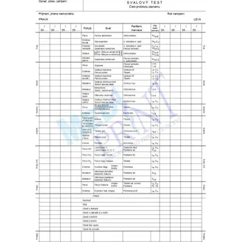 Svalový test, 100 ks v balení