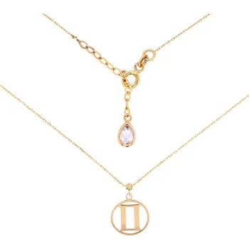 Přívěsek Zlaté znamení Blíženci přívěsek + řetízek