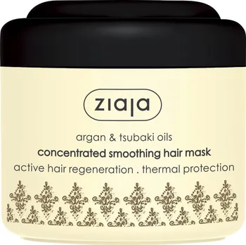 Vlasová regenerace Ziaja Argan&Tskubaki Oils uhlazující maska pro suché a poškozené vlasy 200 ml