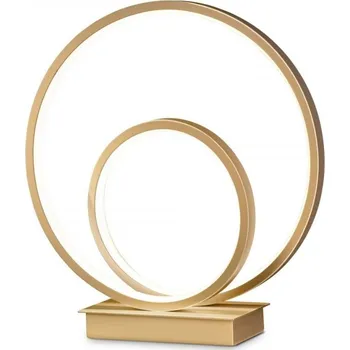 Lampička Ideal Lux 269498 LED stolní svítidlo Oz 1x30W | 3000lm | 3000K - zlatá + Trio 983-3400 3x LED žárovka TROPFEN 1x4W | E14 | 470lm | 3000K