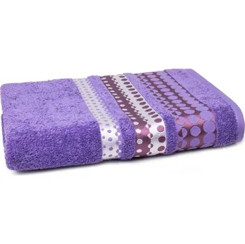 Ručník Bavlněný ručník Silver 70x140 cm ametyst